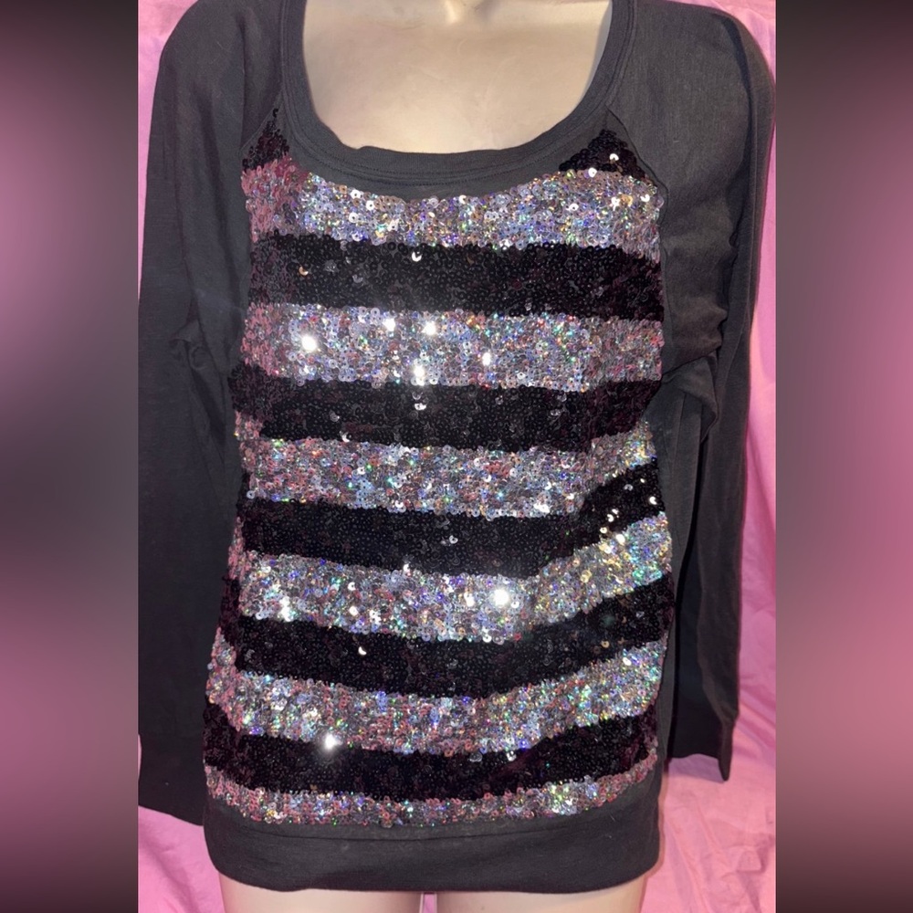 Victoria’s Secret sequin bling long sleeve shirt
